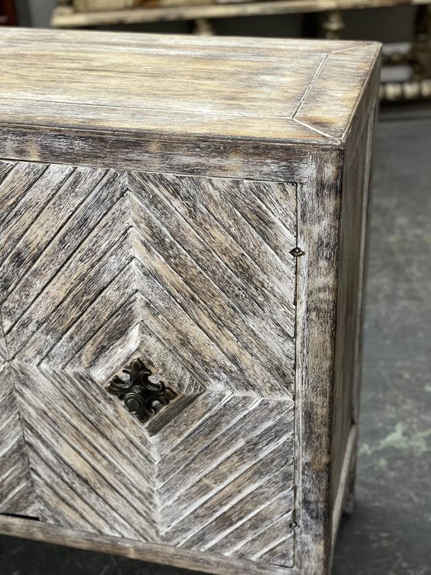 Casa Bonita Peruvian Hand-Painted Carved Wood Milan Buffet