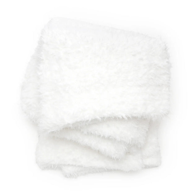 Pom Pom at Home Tula White Plush Oversized Throw Blanket ~ 60” x 90”