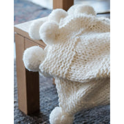 Pom Pom at Home Oulu Winter Winter White Chunky Throw Blanket ~ 50” x 60”