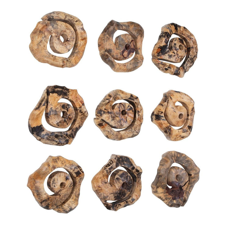 Uttermost Corkscrew  Wood Wall Decor ~ Set Of 9
