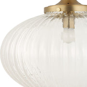 Uttermost Bellaire Clear Melon Glass 1 Light Pendant