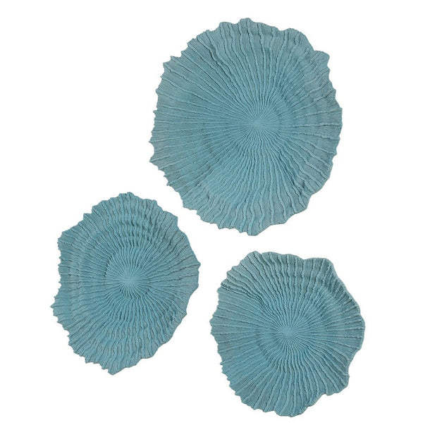 Uttermost Ocean Gems Set of 3 Wall Decor ~ Blue
