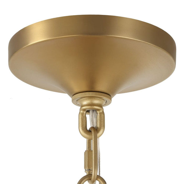 Uttermost Bellaire Clear Melon Glass 1 Light Pendant