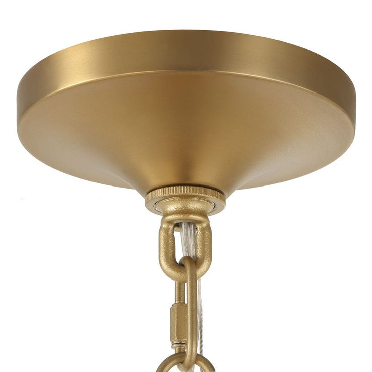 Uttermost Bellaire Clear Melon Glass 1 Light Pendant