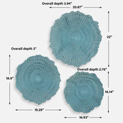 Uttermost Ocean Gems Set of 3 Wall Decor ~ Blue