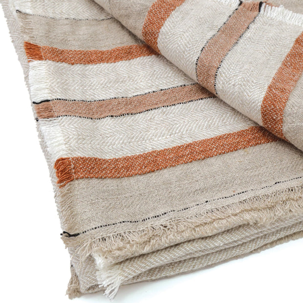 Pom Pom at Home Beck Linen Oversized Throw Blanket ~ 60” x 90”