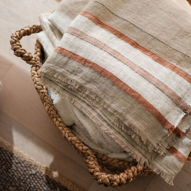 Pom Pom at Home Beck Linen Oversized Throw Blanket ~ 60” x 90”