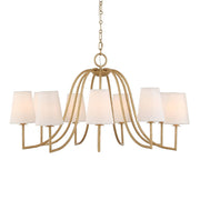 Uttermost Seville Textured Gold 9 Light Chandelier