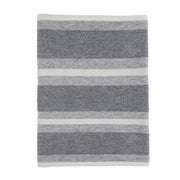 Pom Pom at Home Alpine Grey and Ivory Striped Throws