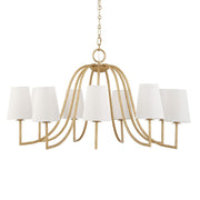 Uttermost Seville Textured Gold 9 Light Chandelier