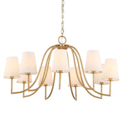 Uttermost Seville Textured Gold 9 Light Chandelier