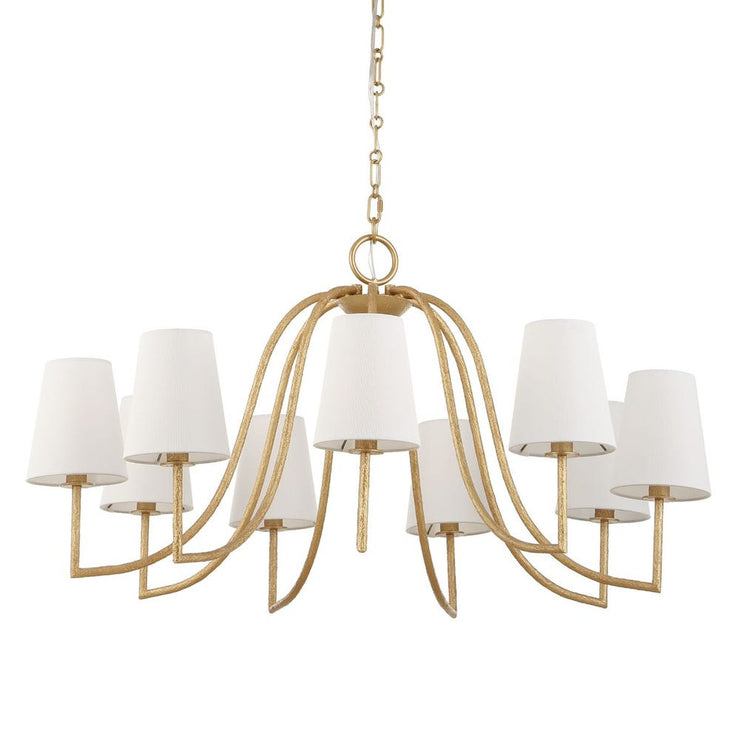 Uttermost Seville Textured Gold 9 Light Chandelier