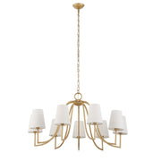Uttermost Seville Textured Gold 9 Light Chandelier