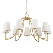 Uttermost Seville Textured Gold 9 Light Chandelier