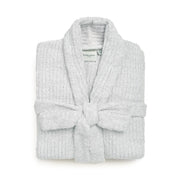 Kashwere Ojai Creme and Soapstone Ribbed Heathered Robe