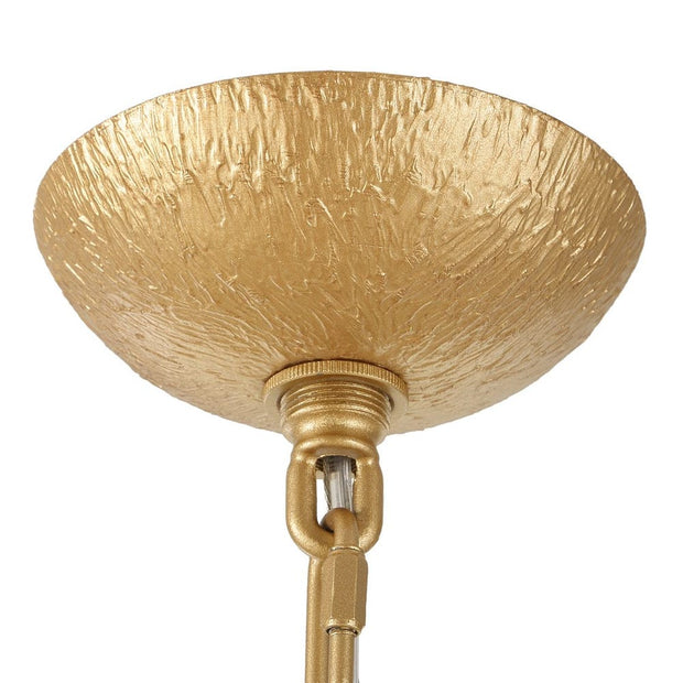 Uttermost Seville Textured Gold 9 Light Chandelier