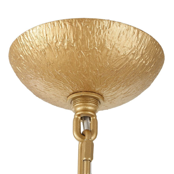 Uttermost Seville Textured Gold 9 Light Chandelier
