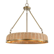 Uttermost Ladakh Woven Cane 9 Light Pendant