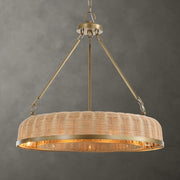 Uttermost Ladakh Woven Cane 9 Light Pendant