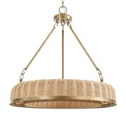 Uttermost Ladakh Woven Cane 9 Light Pendant