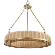 Uttermost Ladakh Woven Cane 9 Light Pendant