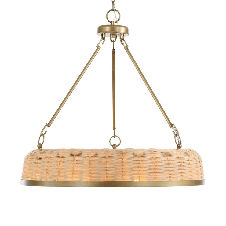 Uttermost Ladakh Woven Cane 9 Light Pendant