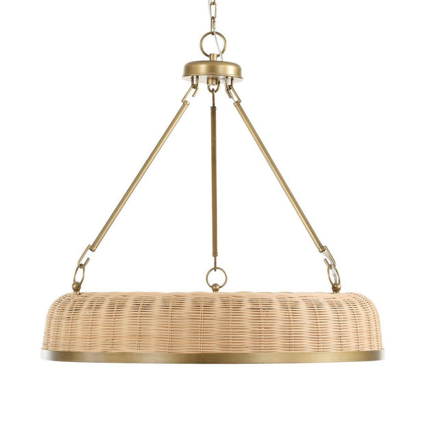 Uttermost Ladakh Woven Cane 9 Light Pendant