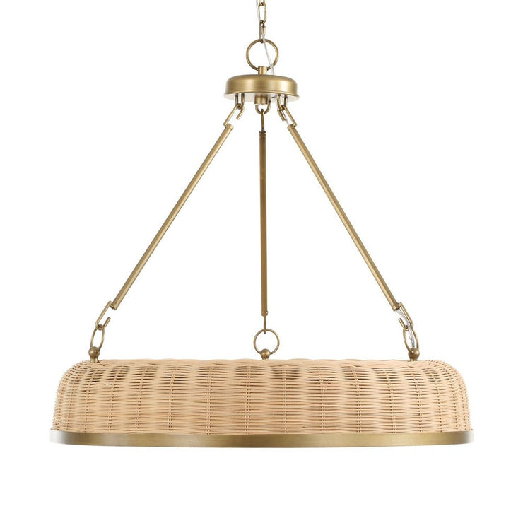 Uttermost Ladakh Woven Cane 9 Light Pendant