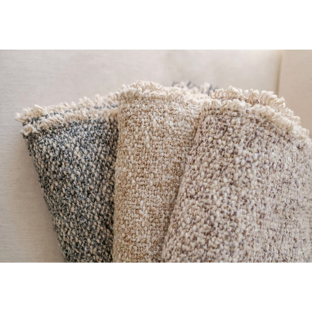 Pom Pom at Home Brentwood Steel Blue Boucle Throw Blanket ~ 50”  x 70”