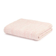 Kashwere Baby Ultra Plush Blossom, Crème and Wheat Striped Heathered Baby Blanket