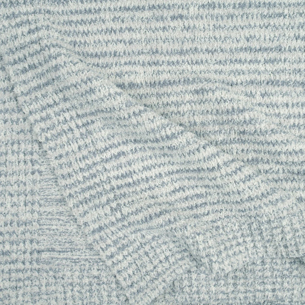 Kashwere Baby Ultra Plush Malibu, Crème and Wheat Striped Heathered Baby Blanket