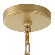 Uttermost Macrame Knotted Rope Brushed Gold 4 Light Pendant