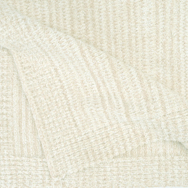 Kashwere Baby Ultra Plush Crème, Linen and Wheat Striped Heathered Baby Blanket