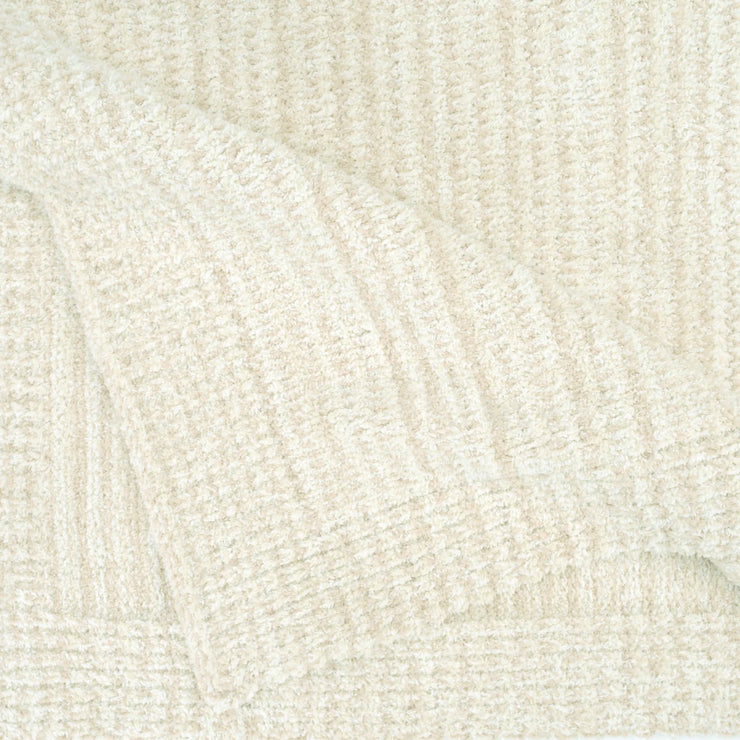 Kashwere Baby Ultra Plush Crème, Linen and Wheat Striped Heathered Baby Blanket