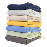Pom Pom at Home Billie Cotton Throw Blanket with Tassels ~ Available in 7 Colors ~ 50” x 70”