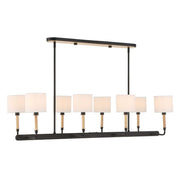 Uttermost Franconia Matte Black 8 Light Pendant
