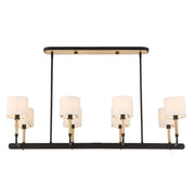 Uttermost Franconia Matte Black 8 Light Pendant