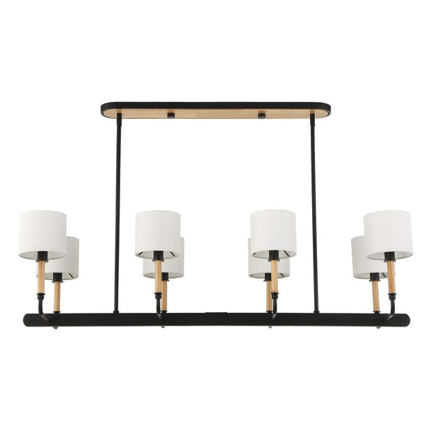 Uttermost Franconia Matte Black 8 Light Pendant