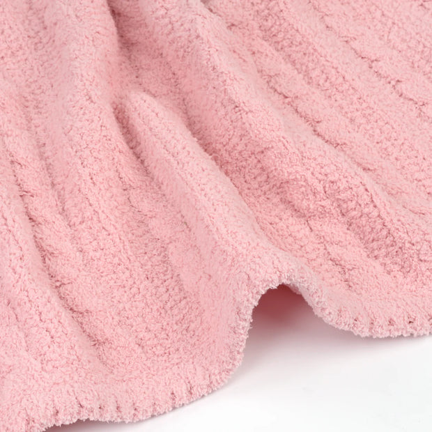 Kashwere Baby Ultra Plush Blossom Cable Knit Baby Blanket