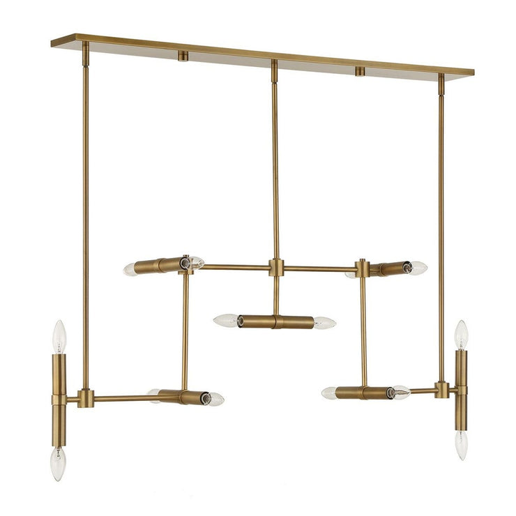 Uttermost Cadre Antique Brass 14 Light Pendant