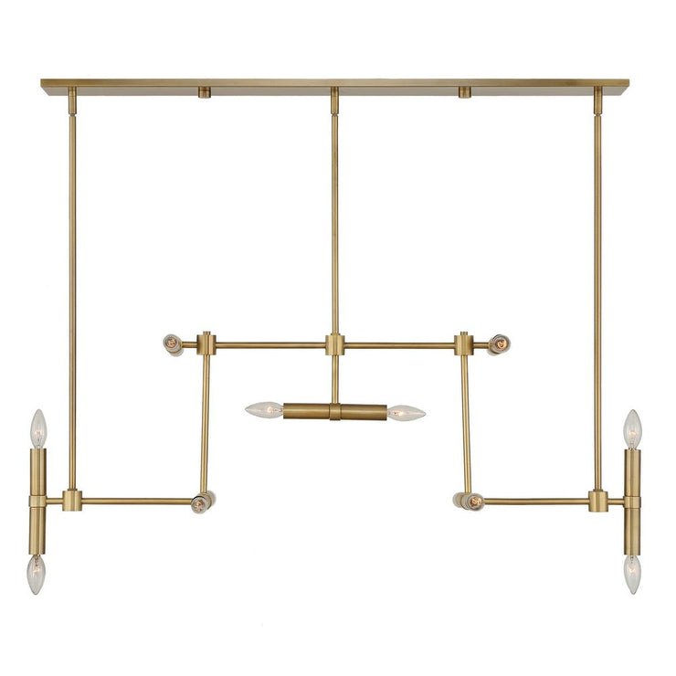Uttermost Cadre Antique Brass 14 Light Pendant