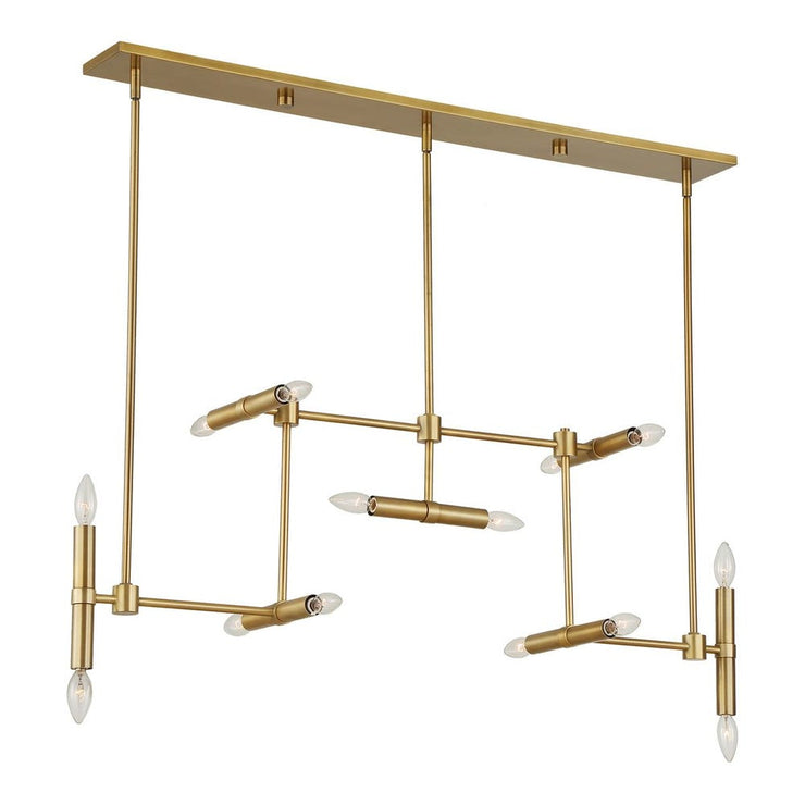 Uttermost Cadre Antique Brass 14 Light Pendant