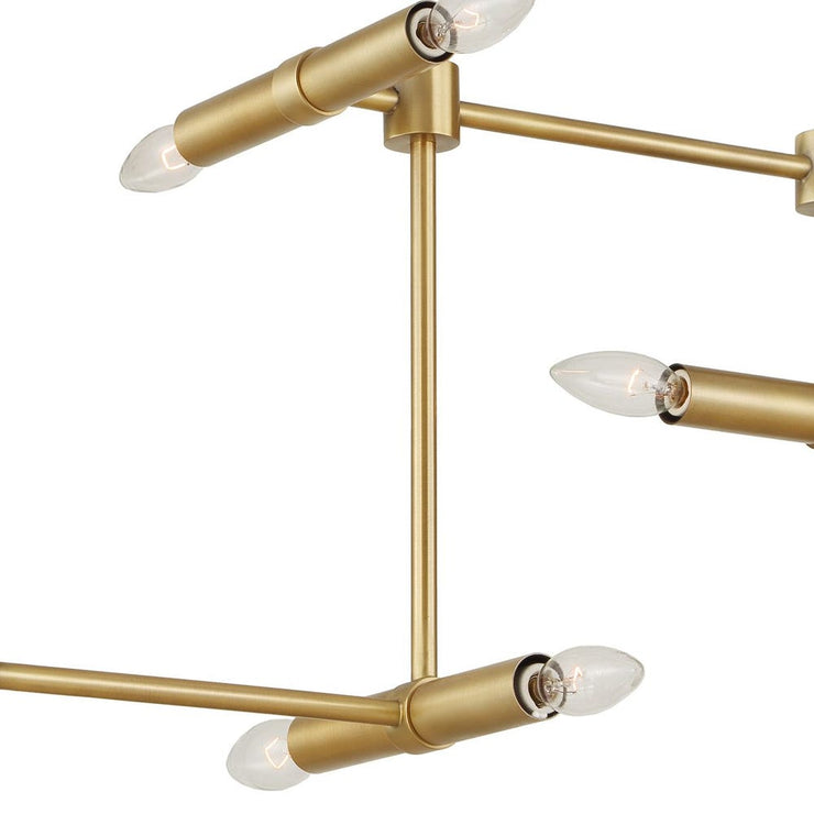 Uttermost Cadre Antique Brass 14 Light Pendant