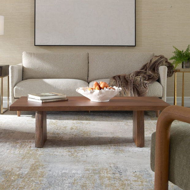 Uttermost Glenmore Suar Wood Live Edge Coffee Table