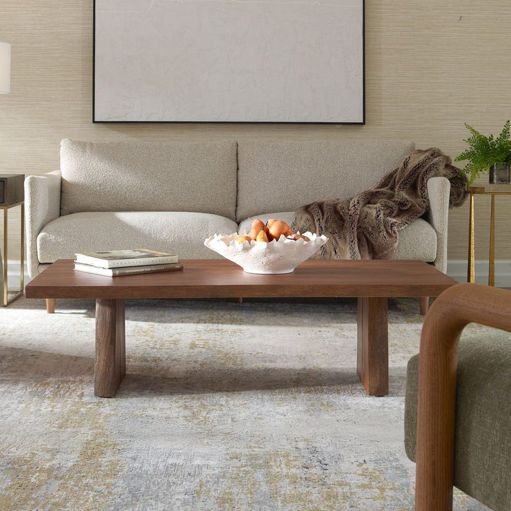 Uttermost Glenmore Suar Wood Live Edge Coffee Table