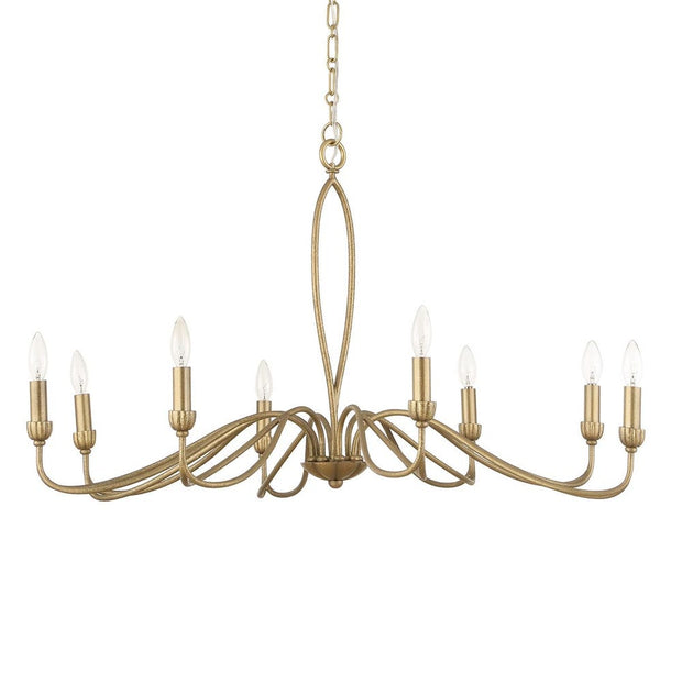 Uttermost Corella Soft Gold 8 Light Chandelier