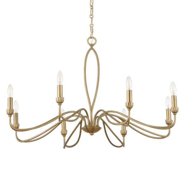 Uttermost Corella Soft Gold 8 Light Chandelier