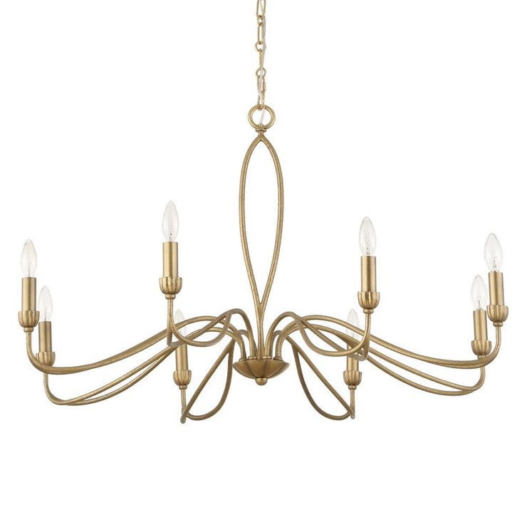 Uttermost Corella Soft Gold 8 Light Chandelier