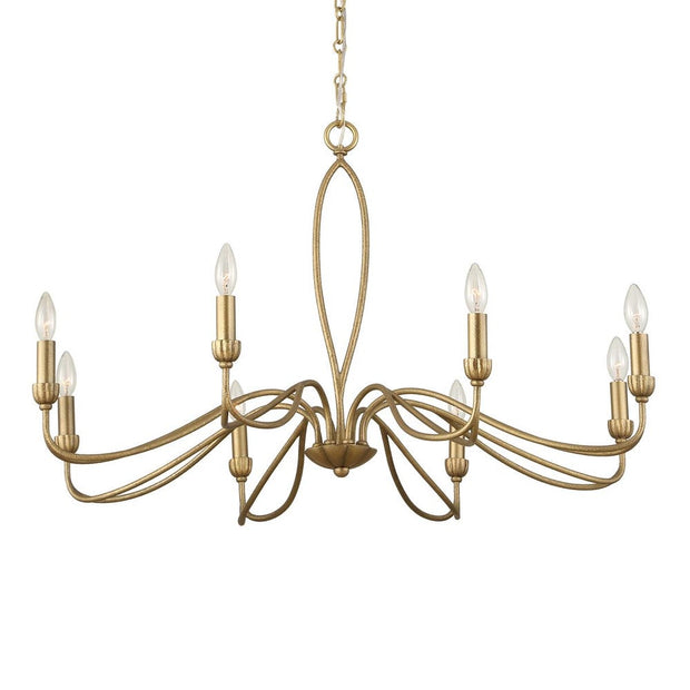 Uttermost Corella Soft Gold 8 Light Chandelier
