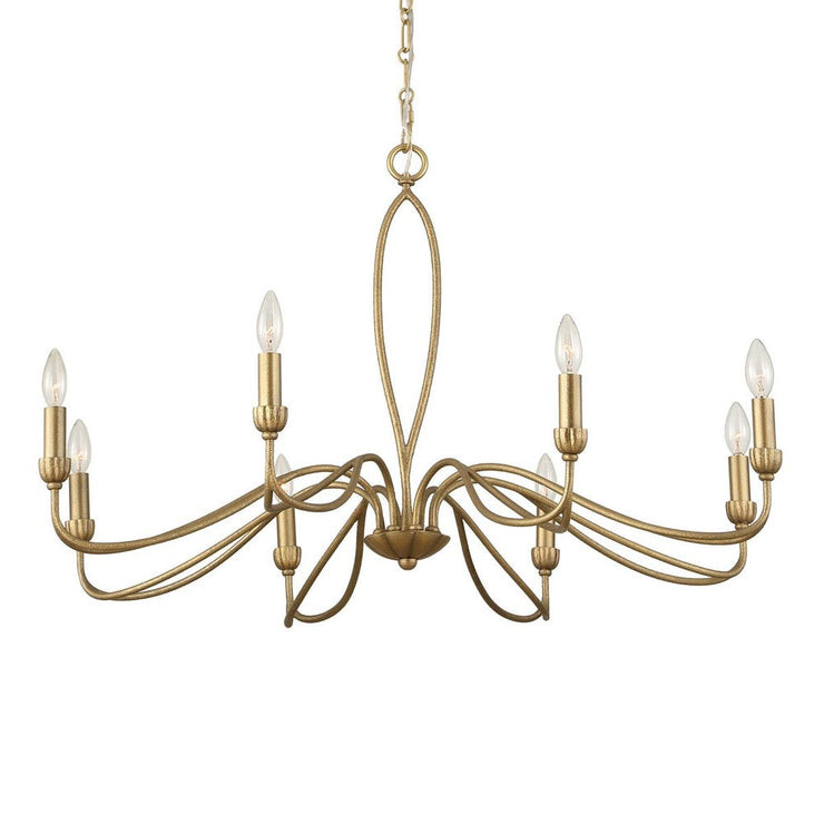 Uttermost Corella Soft Gold 8 Light Chandelier